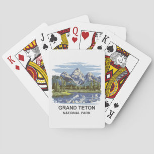 Grand Teton Nationalpark Landschaft Spielkarten
