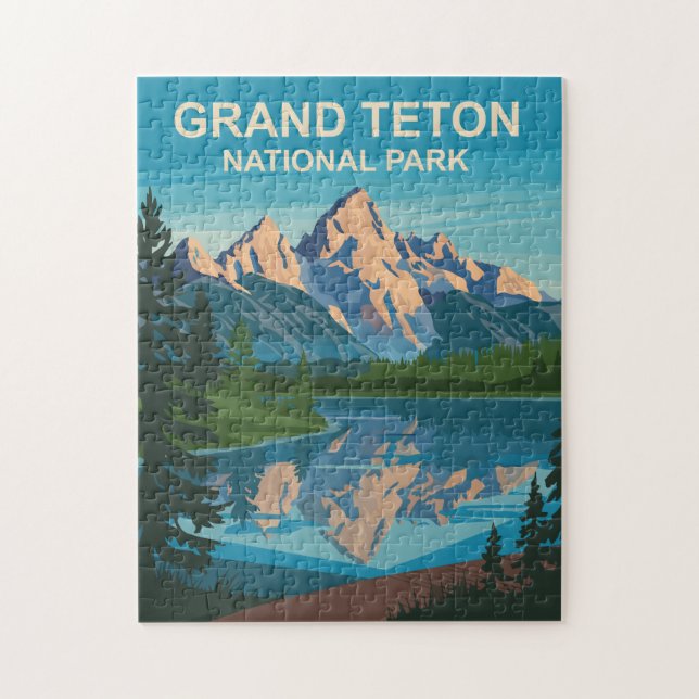 Grand Teton Nationalpark Landschaftsbild (Vertikal)