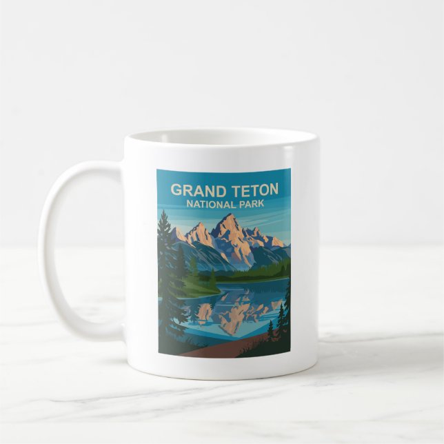Grand Teton Nationalpark Landschaftsbild Kaffeetasse (Links)