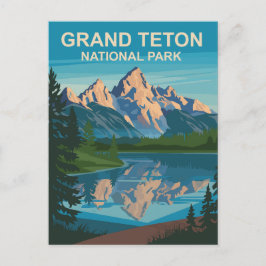 Grand Teton Nationalpark Landschaftsbild Postkarte