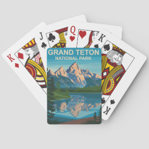 Grand Teton Nationalpark Landschaftsbild Spielkarten
