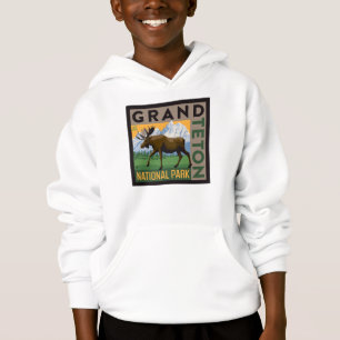 Grand Teton Nationalpark Moose Hoodie
