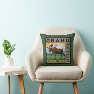 Grand Teton Nationalpark Moose Kissen