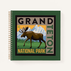 Grand Teton Nationalpark Moose Notizbuch