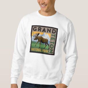 Grand Teton Nationalpark Moose Sweatshirt