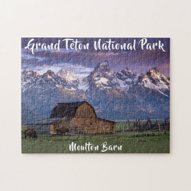 Grand Teton Nationalpark Moulton Barn Foto (Horizontal)