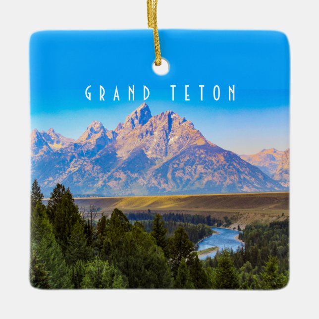 Grand Teton Nationalpark Ornament (Vorderseite)