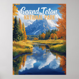 Grand Teton Nationalpark Poster