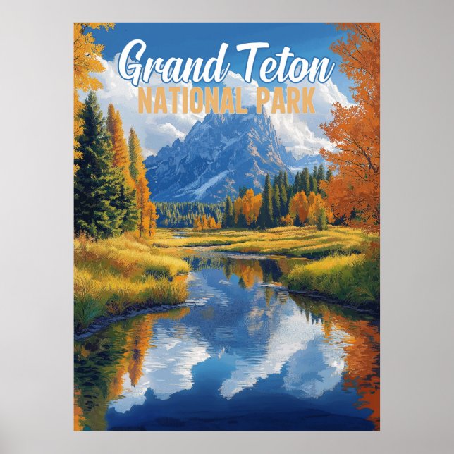 Grand Teton Nationalpark Poster (Vorne)