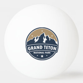 Grand Teton Nationalpark Runde Emblem Tischtennisball