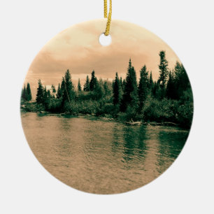 Grand Teton Nationalpark. Schöne Landschaft Keramik Ornament