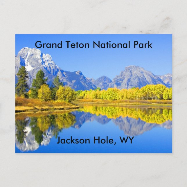 Grand Teton Nationalpark Serie 1 Postkarte (Vorderseite)