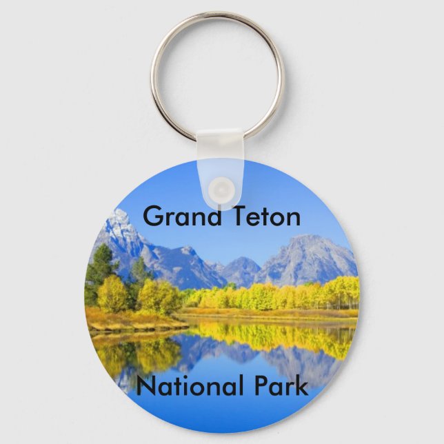 Grand Teton Nationalpark Serie 1 Schlüsselanhänger (Vorderseite)