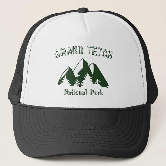 Grand Teton Nationalpark Truckerkappe (Vorderseite)