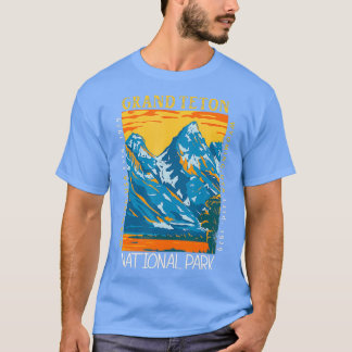 Grand Teton Nationalpark Wyoming Distressed Vinta T-Shirt