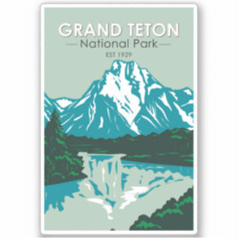 Grand Teton Nationalpark Wyoming Jackson Hole Aufkleber