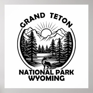 Grand-Teton-Nationalpark Wyoming Poster