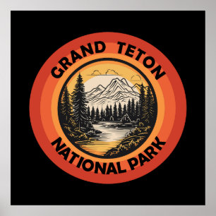 Grand-Teton-Nationalpark Wyoming Poster