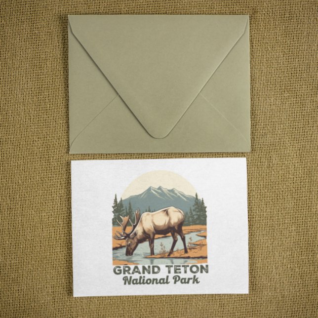 Grand Teton Nationalpark Wyoming Travel Postkarte (grand teton national park postcard)