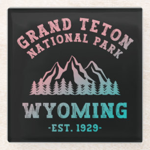 Grand Teton Nationalpark Wyoming USA Gradient Glasuntersetzer