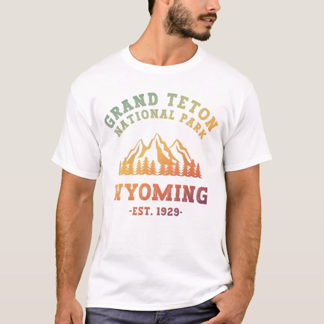 Grand Teton Nationalpark Wyoming USA Gradient T-Shirt (Vorderseite)