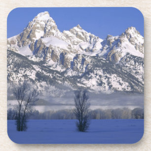 GRAND TETON NATIONALPARK, WYOMING. USA. Nebel & Untersetzer