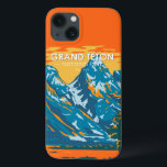 Grand Teton Nationalpark Wyoming Vintag Case-Mate iPhone Hülle<br><div class="desc">Design der Vektor-Kunstwerke von Grand Teton. Der Park umfasst die wichtigsten Gipfel der Teton Range sowie die meisten der nördlichen Teile des Tals,  bekannt als Jackson Hole.</div>