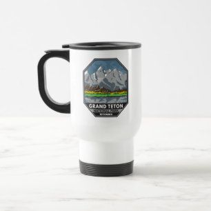 Grand Teton Nationalpark Wyoming Vintage Reisebecher