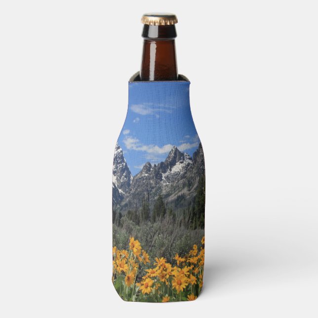 Grand Teton Springtime Souvenir Foto Flaschenkühler (Flaschenvorderseite)