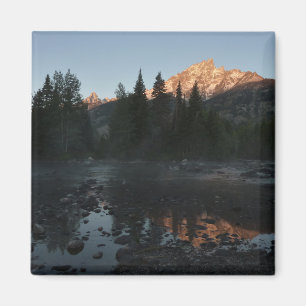 Grand Teton Sunrise in Cottonwood Creek Magnet