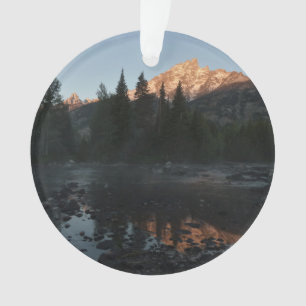 Grand Teton Sunrise in Cottonwood Creek Ornament