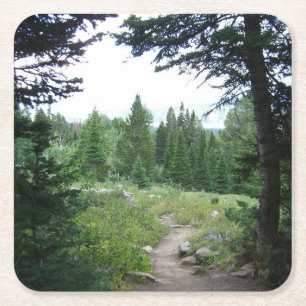 Grand Teton Trail Rechteckiger Pappuntersetzer