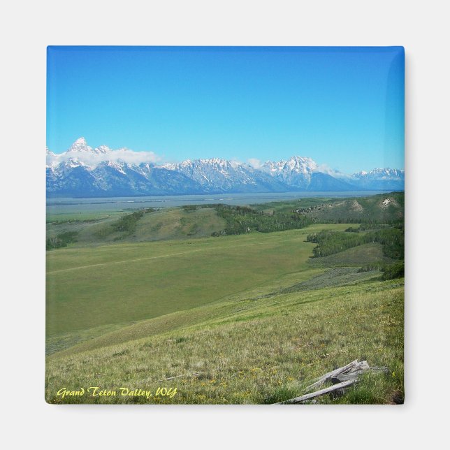 Grand Teton Valley, WY Magnet (Vorne)