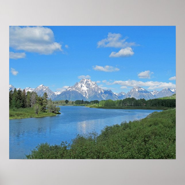 Grand Tetons Landschaftlich View Poster (Vorne)
