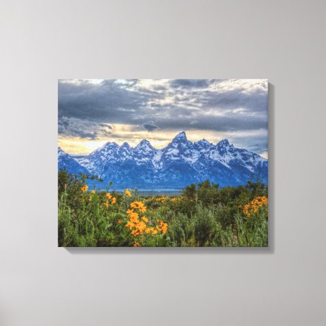 Grand Tetons Leinwanddruck (Vorderseite)