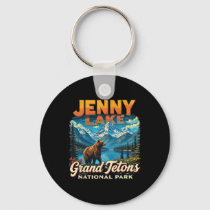 Grand Tetons Nationalpark Jenny Lake Vintage Reise Schlüsselanhänger