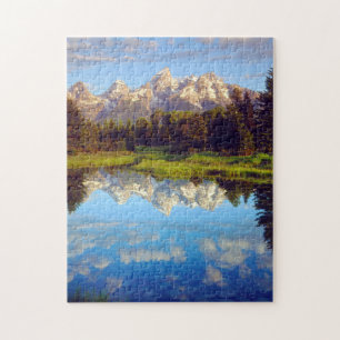 Grand Tetons spiegeln sich im Snake River