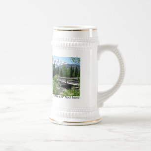 Grand Tetons Spring Snow and Wood Bridge Bierglas