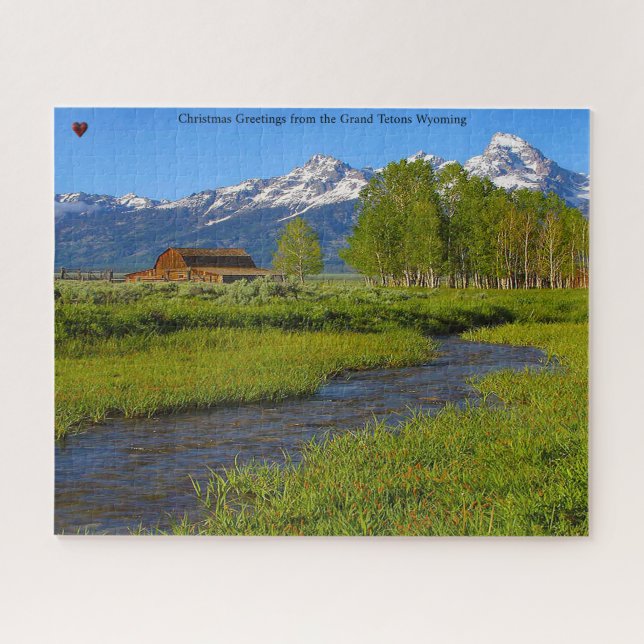 Grand Tetons Wyoming Jigsaw Puzzle (Horizontal)