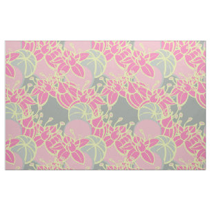 grand tissu motif moderne en feuille, bourgeon et