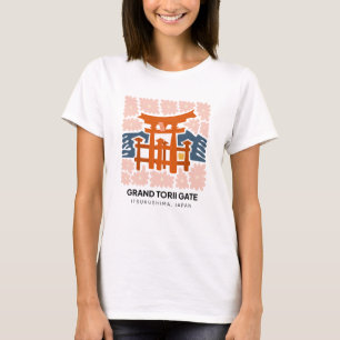 Grand Torii Gate Itsukushima Japan Reisen T-Shirt