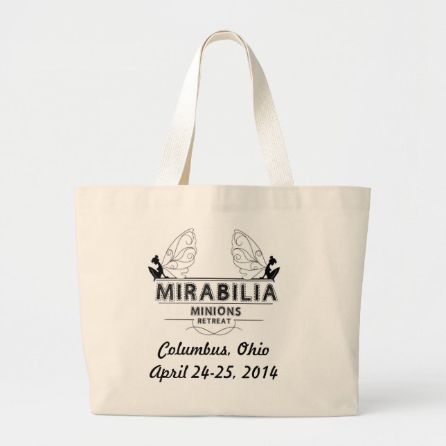 Grand Tote Bag 2014 Fourre-tout, graphique noir (Devant)