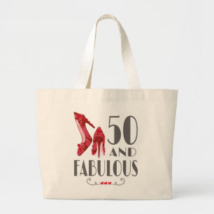 Grand Tote Bag 50e Anniversaire Cadeau Im 50 Et Cadeau Fabuleux