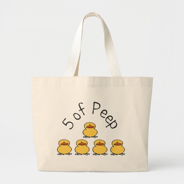 Grand Tote Bag 5 du piaulement (Devant)