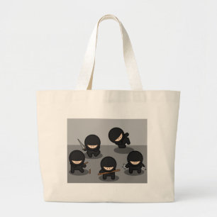 Grand Tote Bag 5 petits ninjas