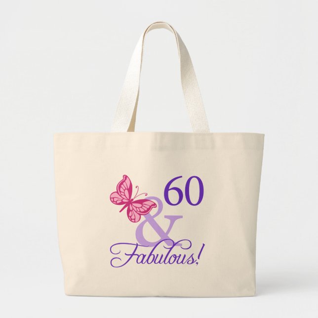 Grand Tote Bag 60 Et Fabuleux Anniversaire (Devant)