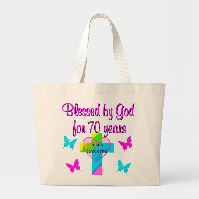 GRAND TOTE BAG 70E ANNIVERSAIRE PRIÈRE (Devant)