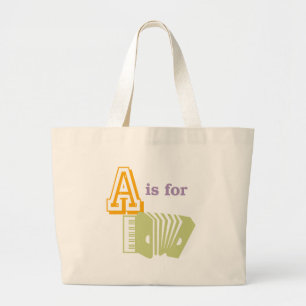 Grand Tote Bag A est pour l'accordéon