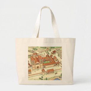 Grand Tote Bag Abbaye romane. Modèle