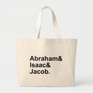 Grand Tote Bag Abraham Isaac Jacob   3 Patriarches du Judaïsme